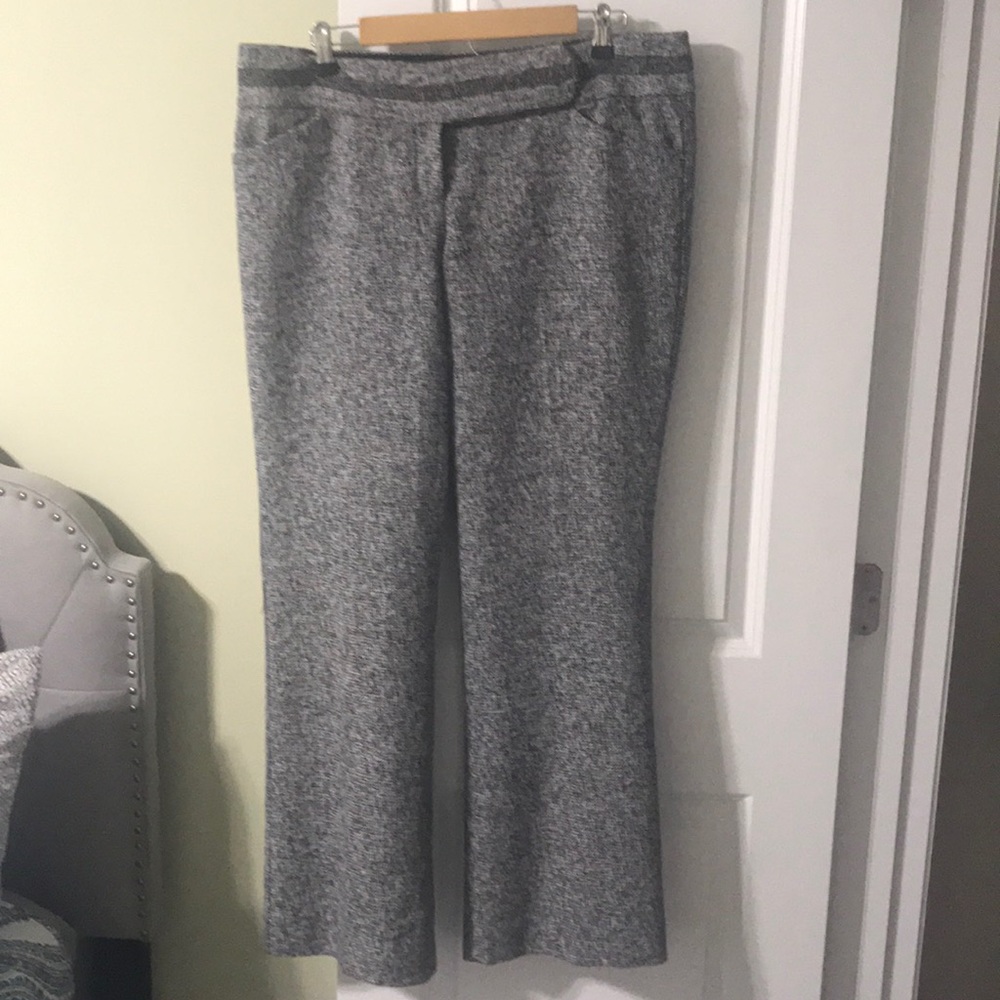 The Limited Drew fit flare tweed pants SZ 14 reg